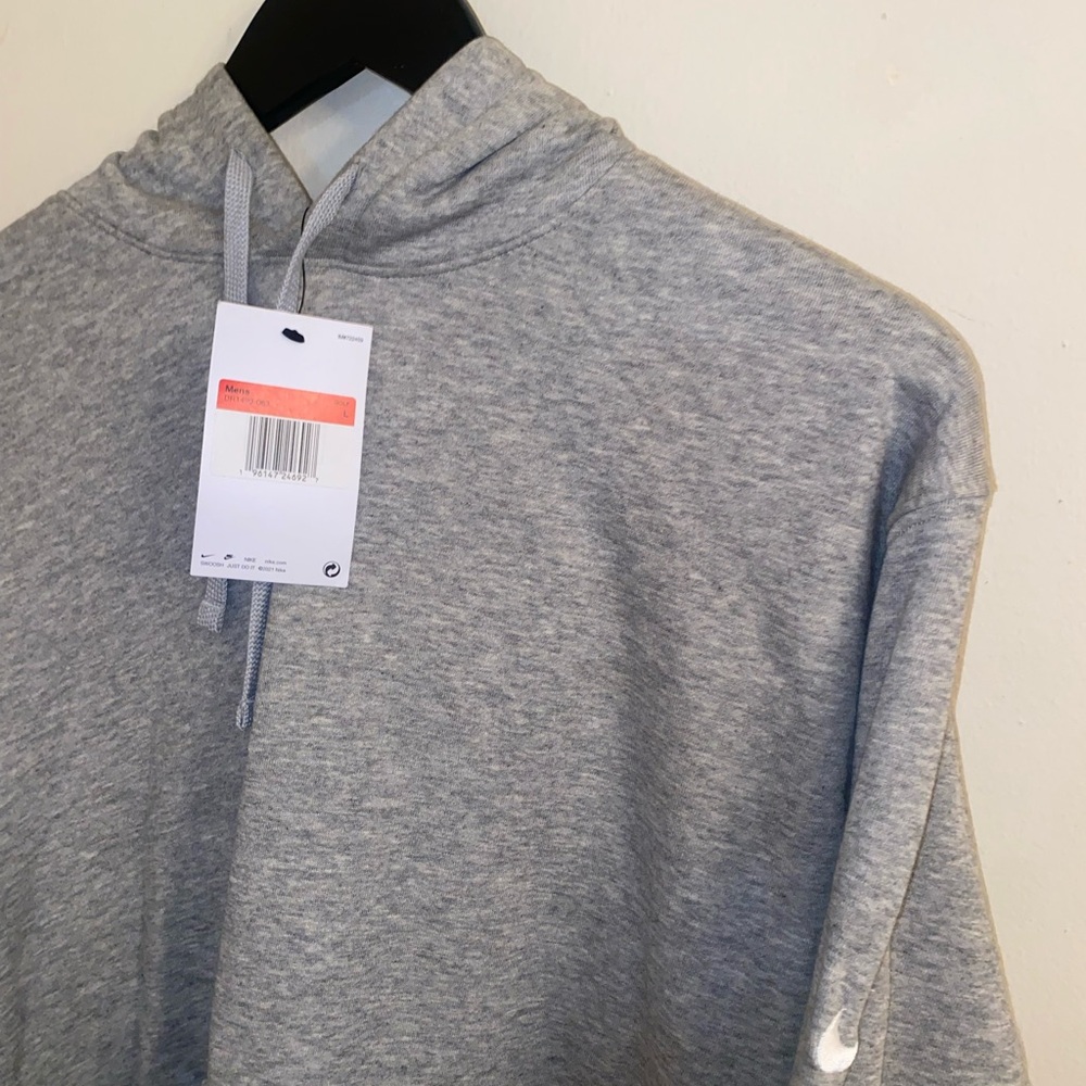 Nike Gray Mock Neck Sweater Soft Jersey Material